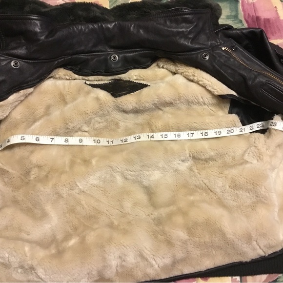 🌹HOST PICK-VINTAGE 1980sFLYING ACE STEER LEATHER G-2 BOMBER/DOUBLE LINED/SZ32 - Picture 14 of 15